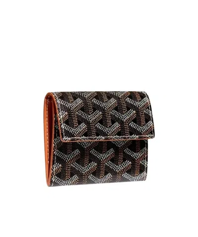 Pre-owned Goyard Logo Wallet In Black