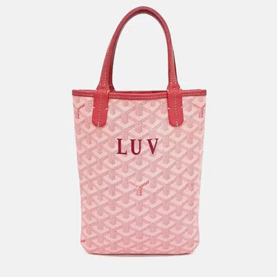 Pre-owned Goyard Macage Poitiers In Pink