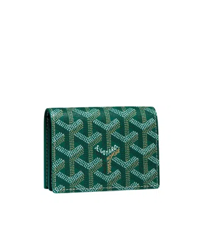 Pre-owned Goyard Malesherbes Card Bag In Green