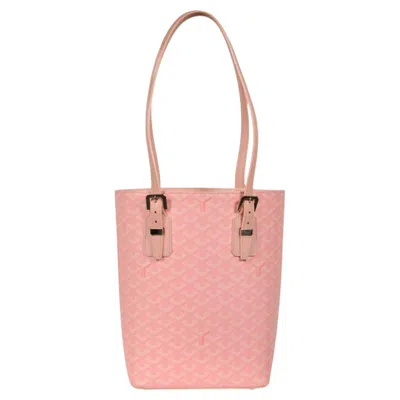 Pre-owned Goyard Marie Galante Bag Rose Sakura Pink Canvas Tote Bag Shoulder Travel Carry In Red