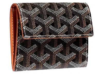 Pre-owned Goyard Marigny Wallet In Black/tan
