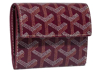 Pre-owned Goyard Marigny Wallet In Burgundy