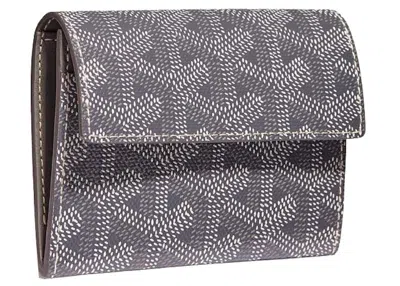 Pre-owned Goyard Marigny Wallet In Gray