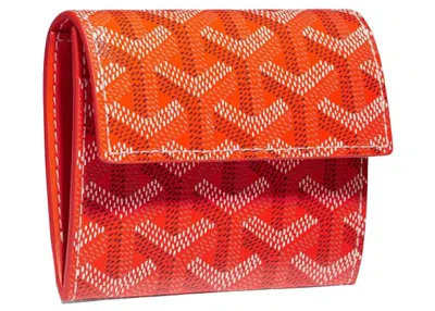 Pre-owned Goyard Marigny Wallet In Orange