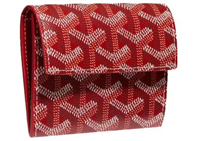 Pre-owned Goyard Marigny Wallet In Red