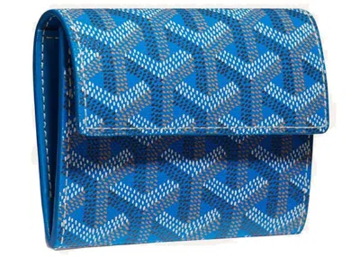 Pre-owned Goyard Marigny Wallet In Sky Blue