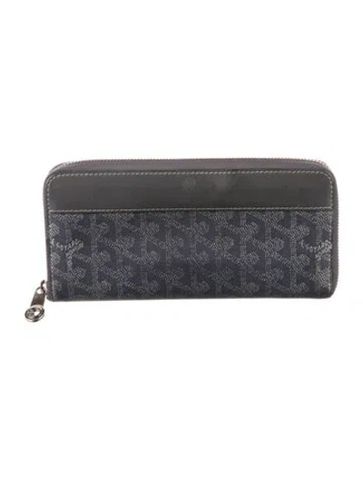 Pre-owned Goyard Matignon Ine Continental Wallet In Gray