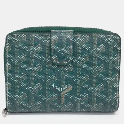 Pre-owned Goyard Medium Wallet In Green