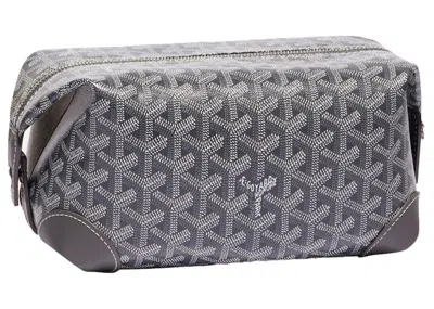 Pre-owned Goyard Men's  Boeing 25 Toilet Bag In Gray