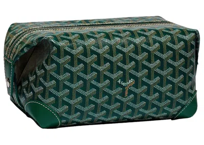 Pre-owned Goyard Men's  Boeing 25 Toilet Bag In Green