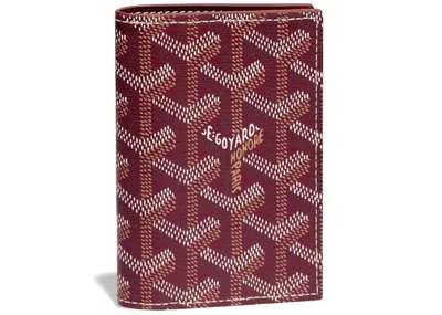 Pre-owned Goyard Men's  Saint Marc Card Holder In Bordeaux