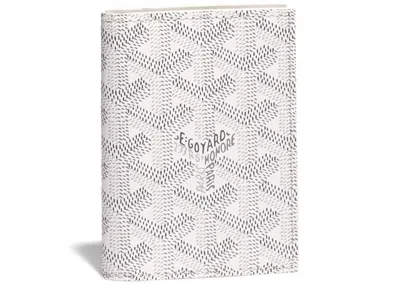 Pre-owned Goyard Men's  Saint Marc Card Holder In White