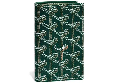 Pre-owned Goyard Men's  Saint Pierre Card Holder In Green