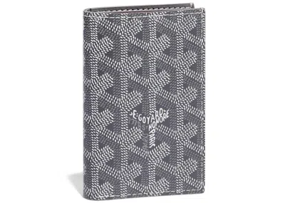 Pre-owned Goyard Men's  Saint Pierre Card Holder In Grey