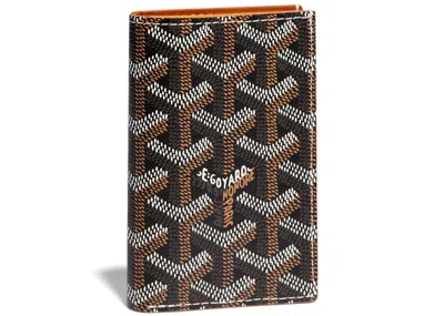 Pre-owned Goyard Men's  Saint Pierre Card Holderin Black/natural