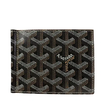 Pre-owned Goyard Men's  Saint Thomas Money Clip Wallet Ine In Black