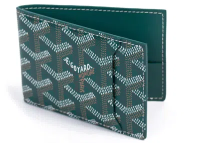 Pre-owned Goyard Men's  Slot Wallet Victoire Companion Ine In Green
