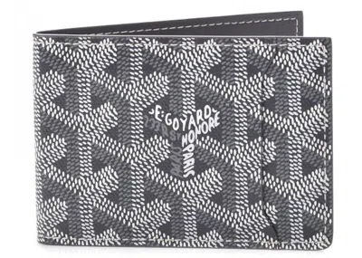 Pre-owned Goyard Men's  Slot Wallet Victoire Companion Ine In Grey