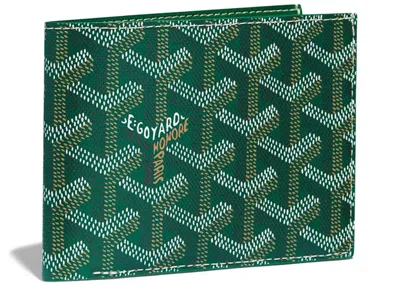 Pre-owned Goyard Men's  Victoire Wallet In Green