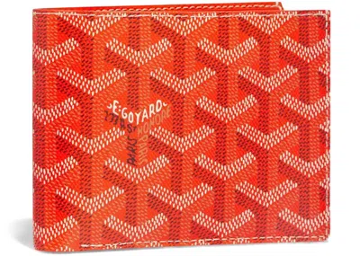 Pre-owned Goyard Men's  Victoire Wallet In Orange