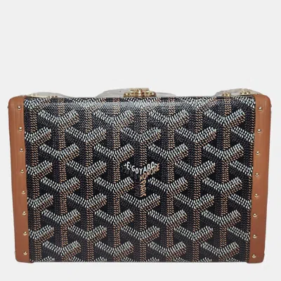 Pre-owned Goyard Minaudiere Trunk Bag In Black