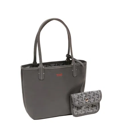 Pre-owned Goyard Mini Anjou Todd Handbag In Gray
