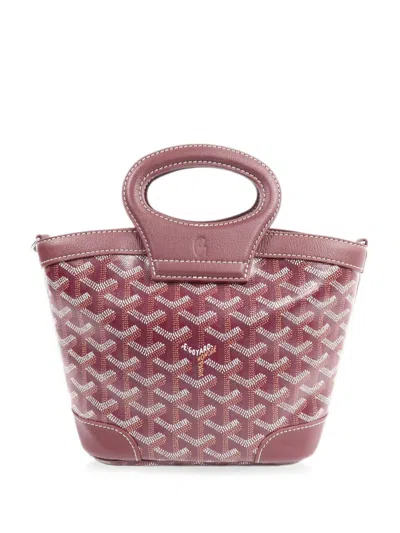 Pre-owned Goyard Mini Beluga Ine Tote Bag In Red