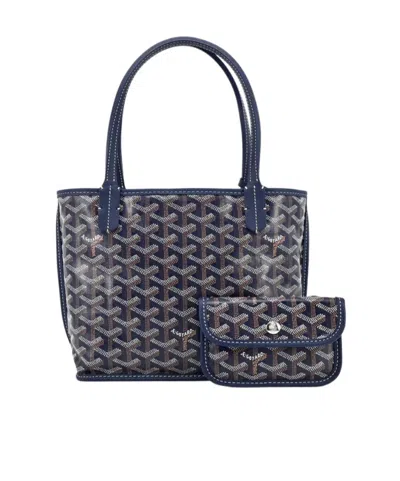 Pre-owned Goyard Mini Double-sided Handbag In Black