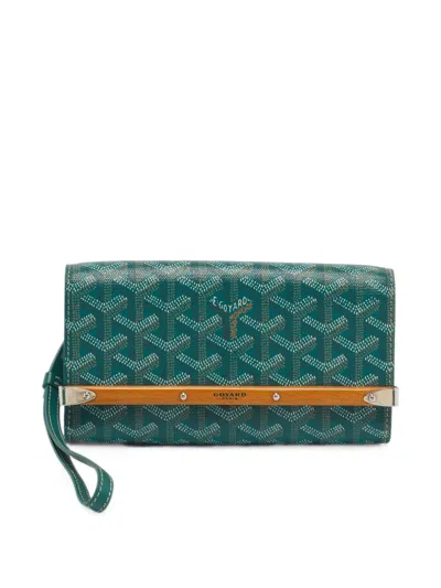 Pre-owned Goyard Mini Monte Carlo Ine Phone Case In 绿色