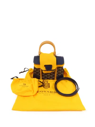 Pre-owned Goyard Mini Saigon Tote Bag In Blue