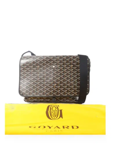 Pre-owned Goyard Mm Capetien Shoulder Bag In Black