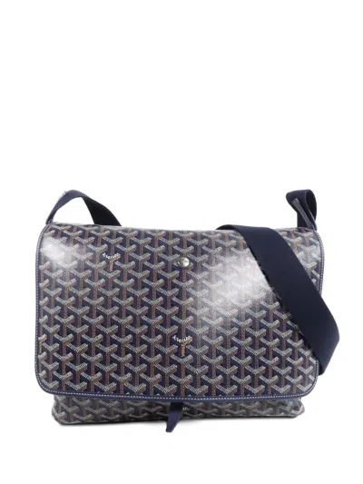 Pre-owned Goyard Mm Capetien Shoulder Bag In Blue