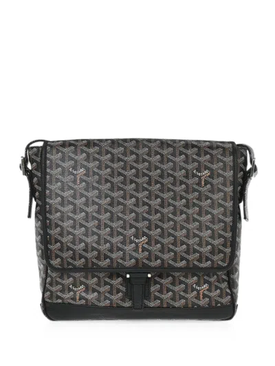 Pre-owned Goyard Mm Ine Grand Bleu Shoulder Bag In 黑色