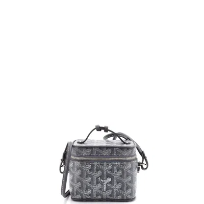Goyard Muse Vanity Case Coated Canvas Nano In Gray