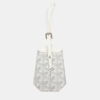Pre-owned Goyard Name Tag In Gray