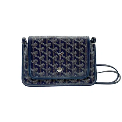 Pre-owned Goyard Navy Pvc Leather Pochette Shoulder Bag () In Multi