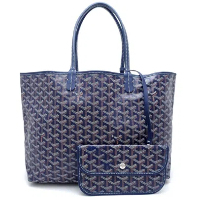Pre-owned Goyard Navy Pvc Leather Tote Bag ()