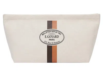 Pre-owned Goyard Necessaire Bag In Ecru