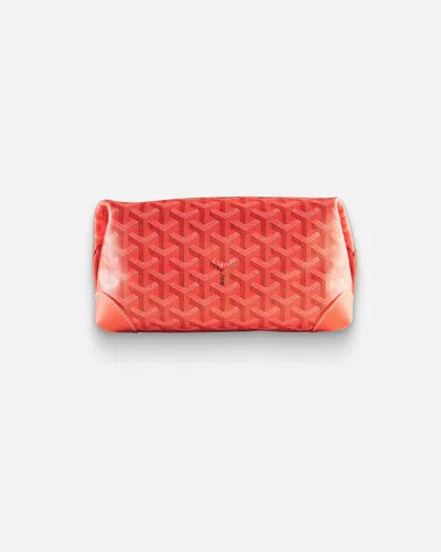 Pre-owned Goyard Orange 25 Boeing Toiletry Bag