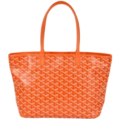Pre-owned Goyard Orange Pvc Leather Tote Bag ()