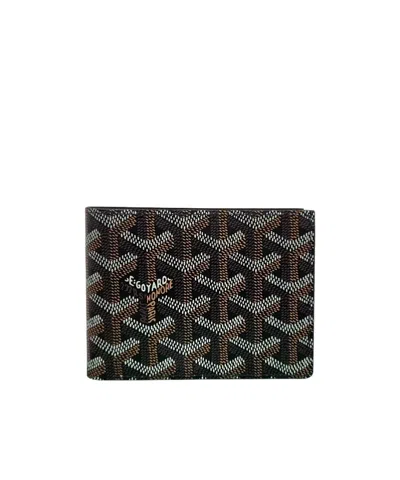 Pre-owned Goyard Pattern Wallet In Black
