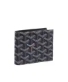 Goyard Pattern Wallet In Black