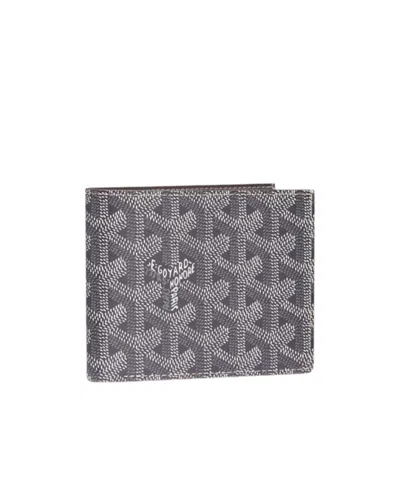 Goyard Pattern Wallet In Gray