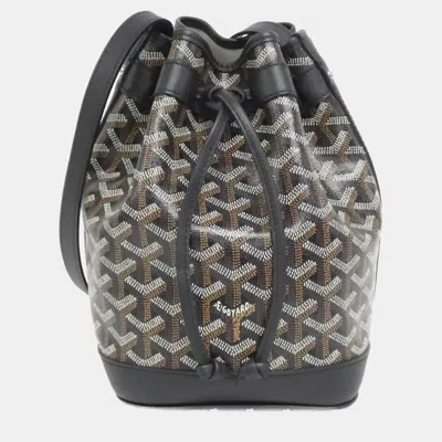 Pre-owned Goyard Petit Flo Shoulder Bag In Black