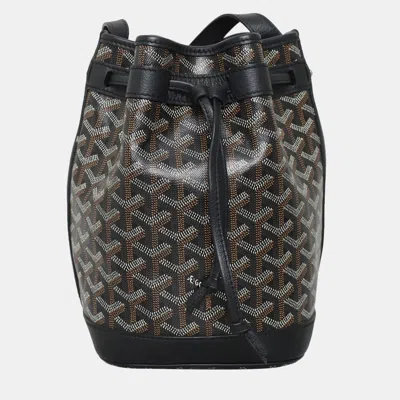 Pre-owned Goyard Petit Flot Bucket Bag In Black