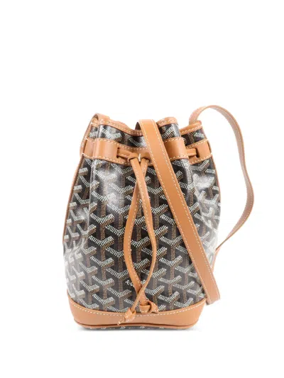 Pre-owned Goyard Petit Flot Bucket Bag In Black