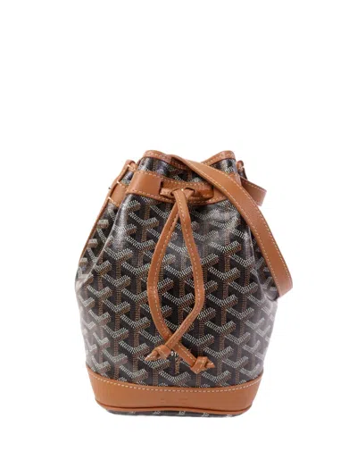 Pre-owned Goyard Petit Flot Bucket Bag In Brown