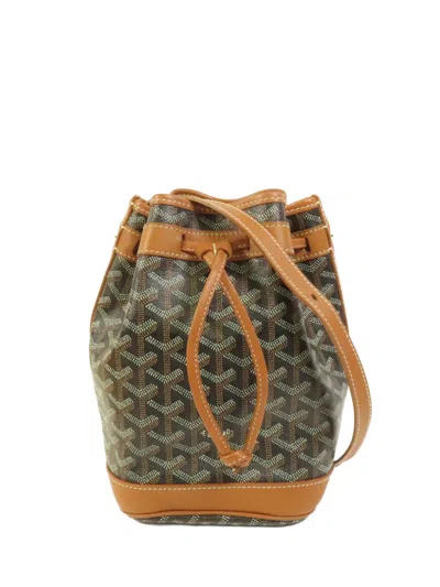 Pre-owned Goyard Petit Flot Bucket Bag In Brown
