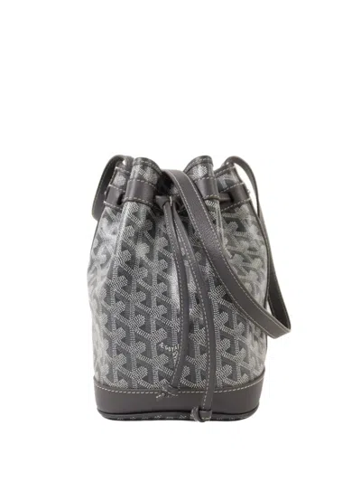 Pre-owned Goyard Petit Flot Bucket Bag In Gray