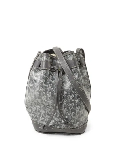 Pre-owned Goyard Petit Flot Bucket Bag In Gray